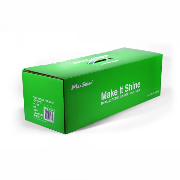MaxShine M15 Pro - G -  эксцентриковая полировальная машинка, 15мм, 125мм подложка, зеленая 1000 Вт